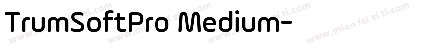 TrumSoftPro Medium字体转换